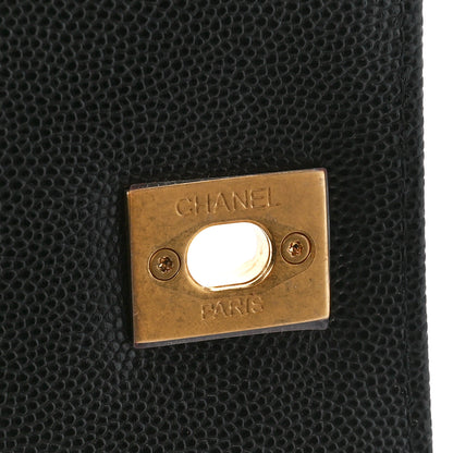 Chanel Caviar Quilted Small Coco Chain Handle Flap Black 7 of 12