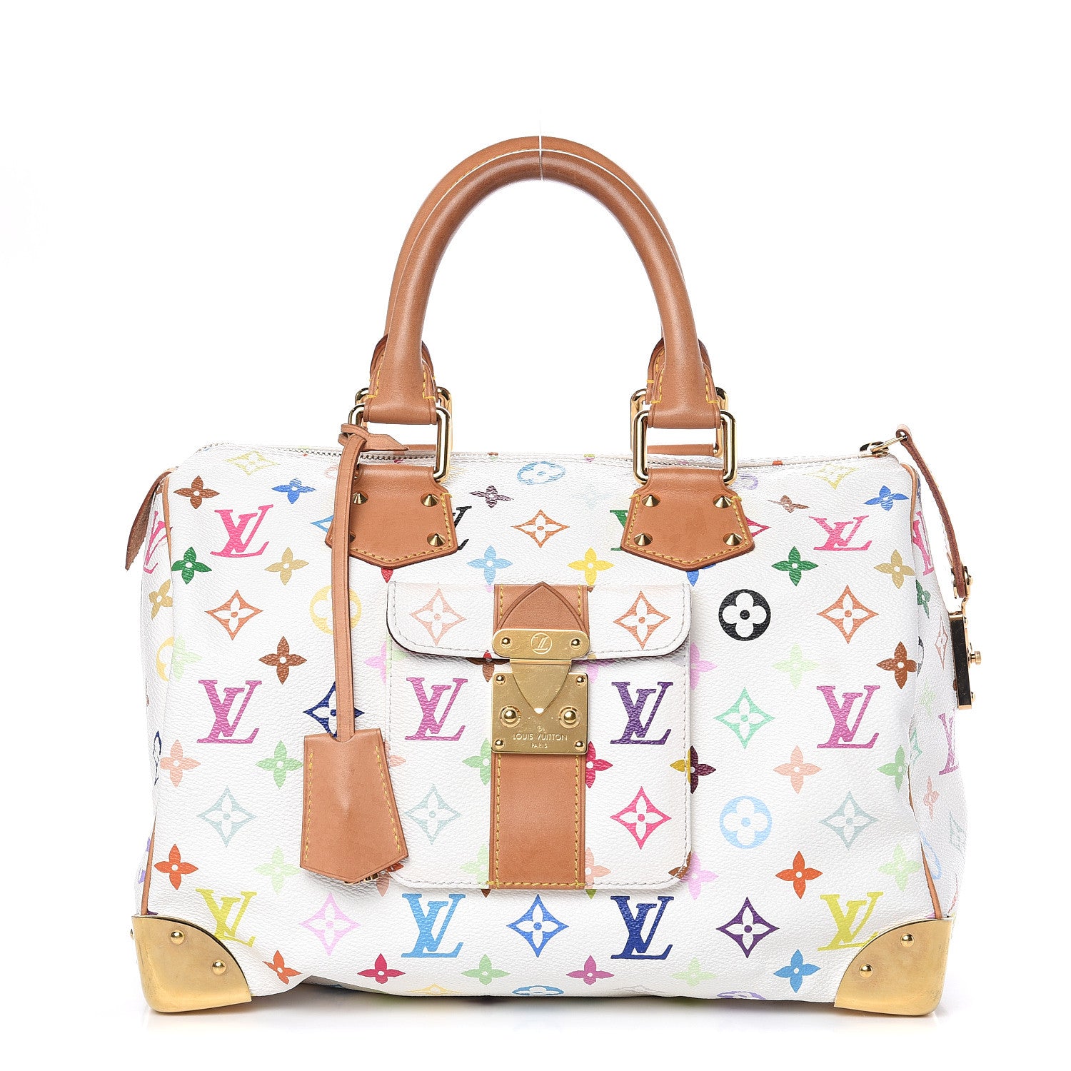 Louis Vuitton Monogram Multicolor Speedy 30 White 1 of 10