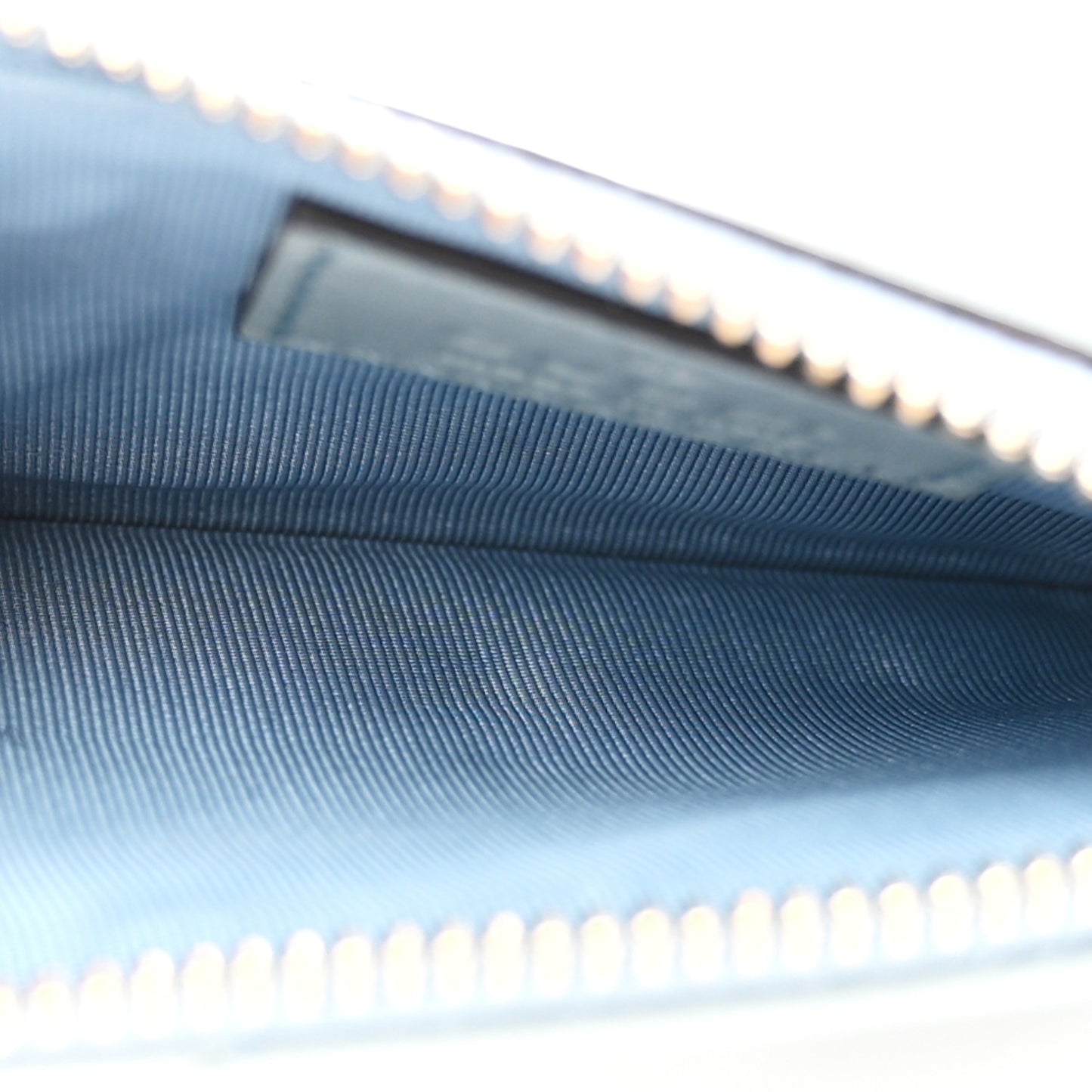 Lambskin Matelasse GG Marmont Zip Key Pouch Light Blue