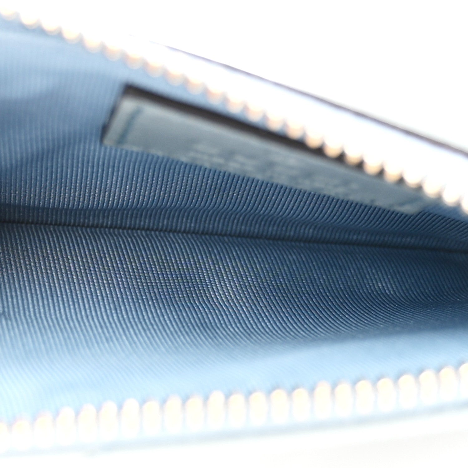 Gucci Lambskin Matelasse GG Marmont Zip Key Pouch Light Blue 5 of 7