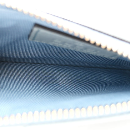 Gucci Lambskin Matelasse GG Marmont Zip Key Pouch Light Blue 5 of 7