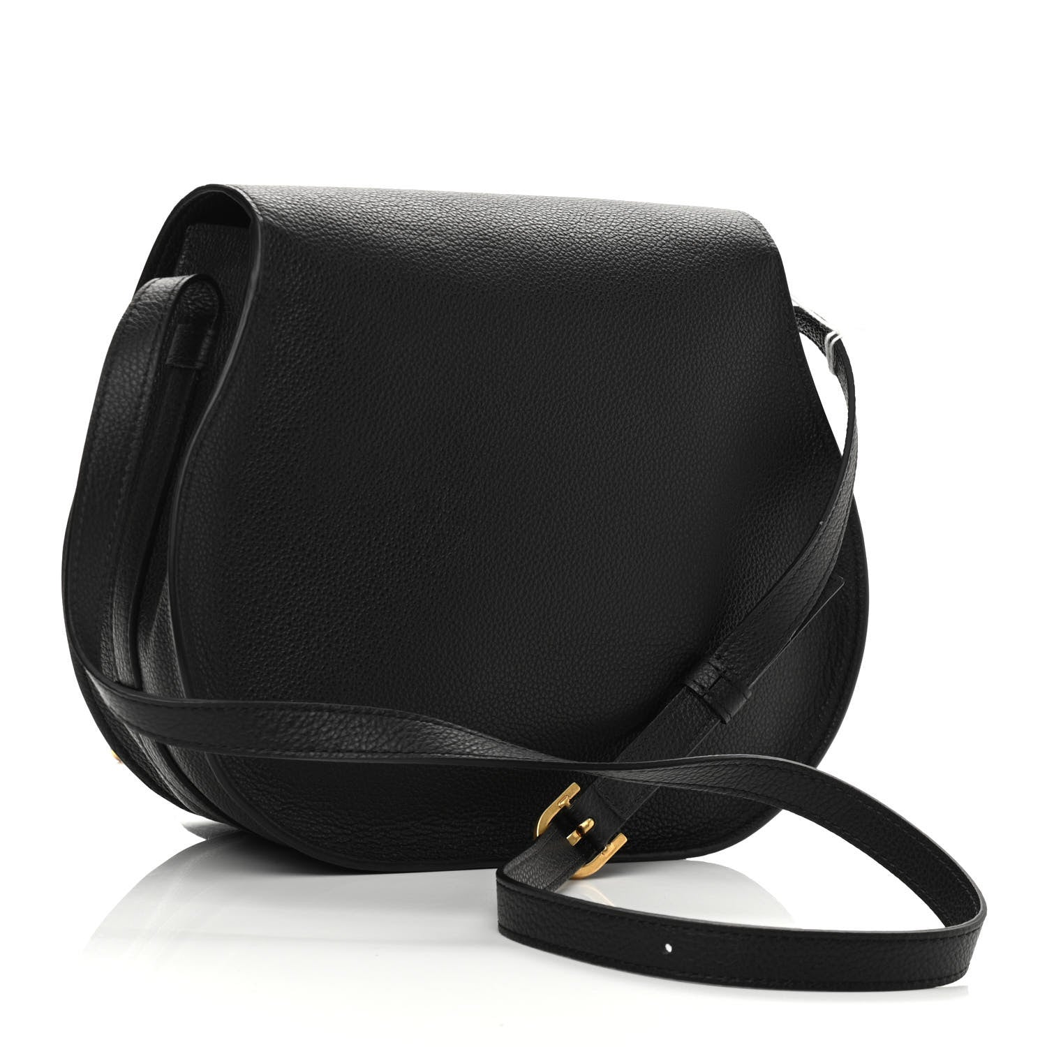Chloe Calfskin Medium Marcie Round Crossbody Bag Black 3 of 10