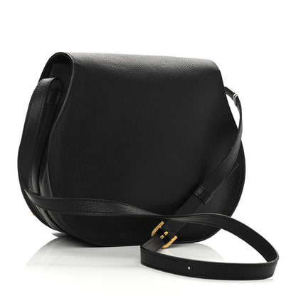 Chloe Calfskin Medium Marcie Round Crossbody Bag Black 3 of 10