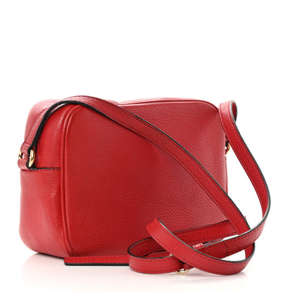Gucci Pebbled Calfskin Small Soho Disco Bag Tabasco Red 2 of 17