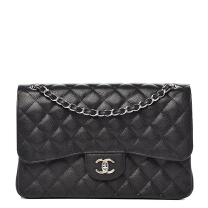 Chanel Caviar Quilted Jumbo Double Flap Black 1 of 17