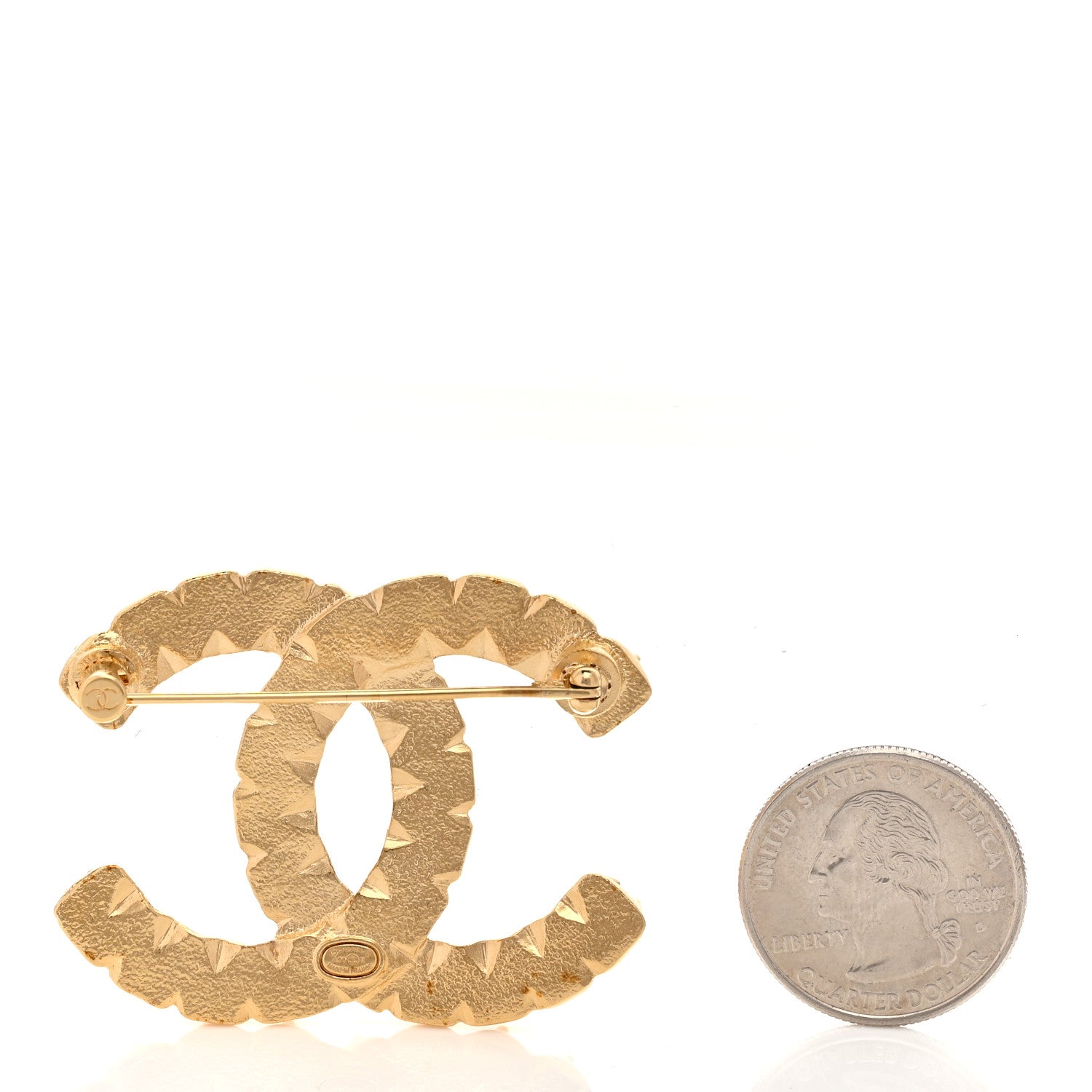 Chanel Crystal Over The Rainbow CC Brooch Gold Multicolor 2 of 4
