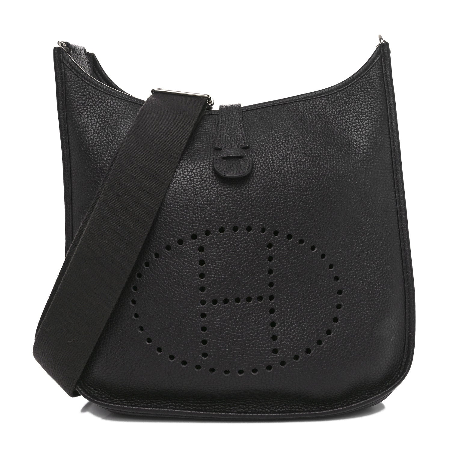 Hermes Taurillon Clemence EVELYNE III GM Raisin 1 of 10