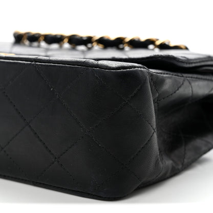 Chanel Lambskin Quilted Small Double Flap Black 10 of 15