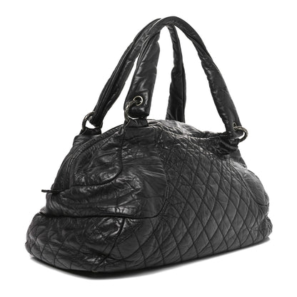 Chanel Aged Calfskin Coco Rider Bowling Bag Black 3 of 10