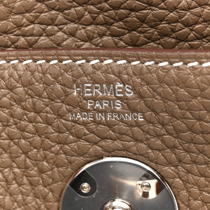 Hermes Taurillon Clemence Lindy 26 Etoupe 6 of 11