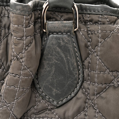 Christian Dior Nylon Cannage Tote Gray 11 of 13