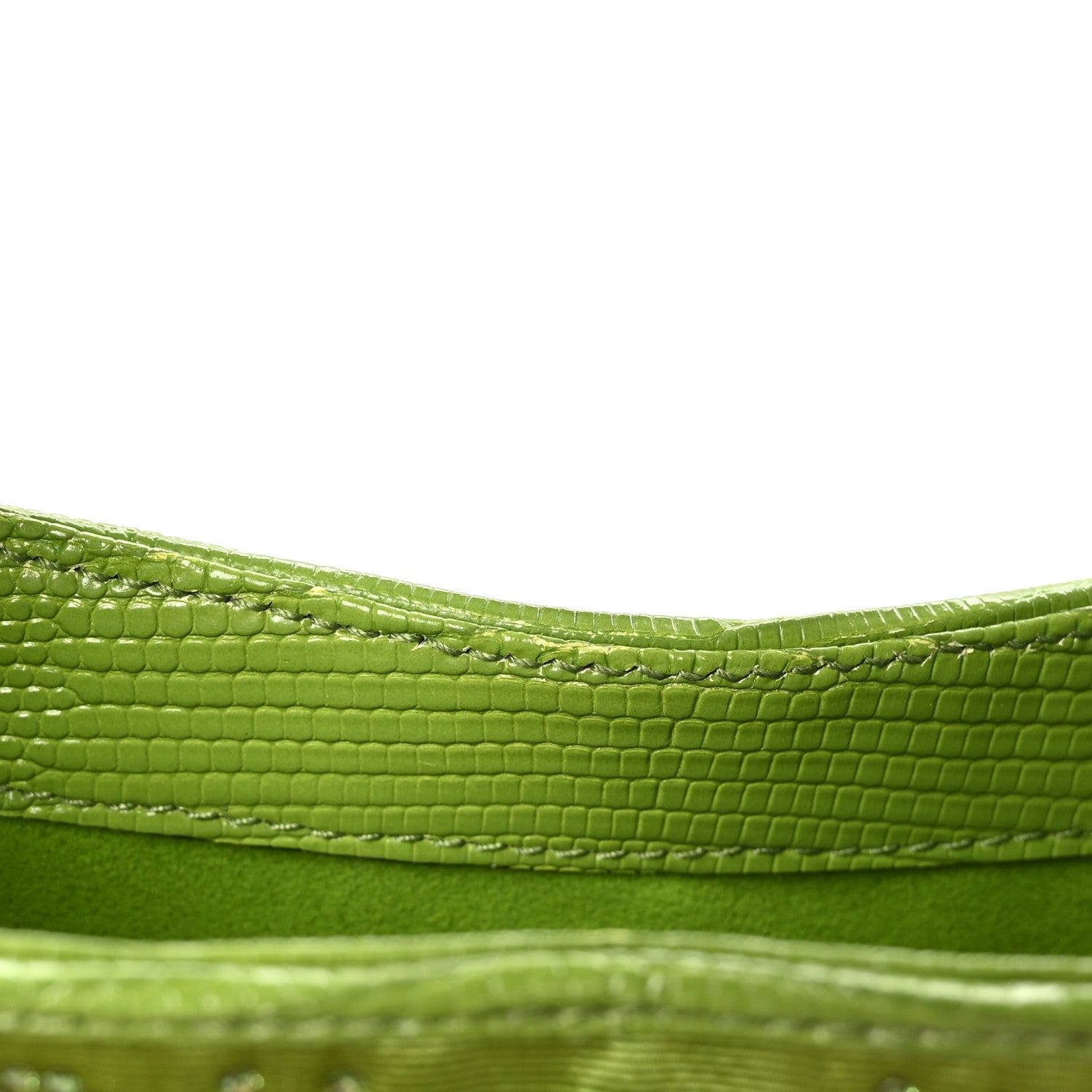 Gucci Canvas Lizard Crystal GG Monogram Mini Jackie 1961 Green 11 of 12