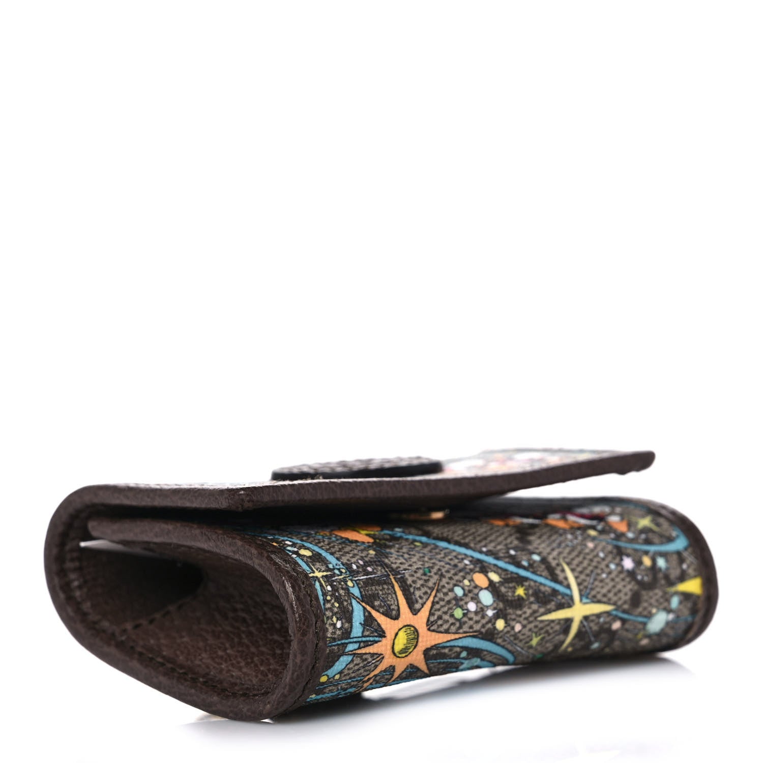 Gucci X DISNEY GG Supreme Monogram Donald Duck Interlocking G Key Pouch Beige Multicolor New Acero 4 of 11