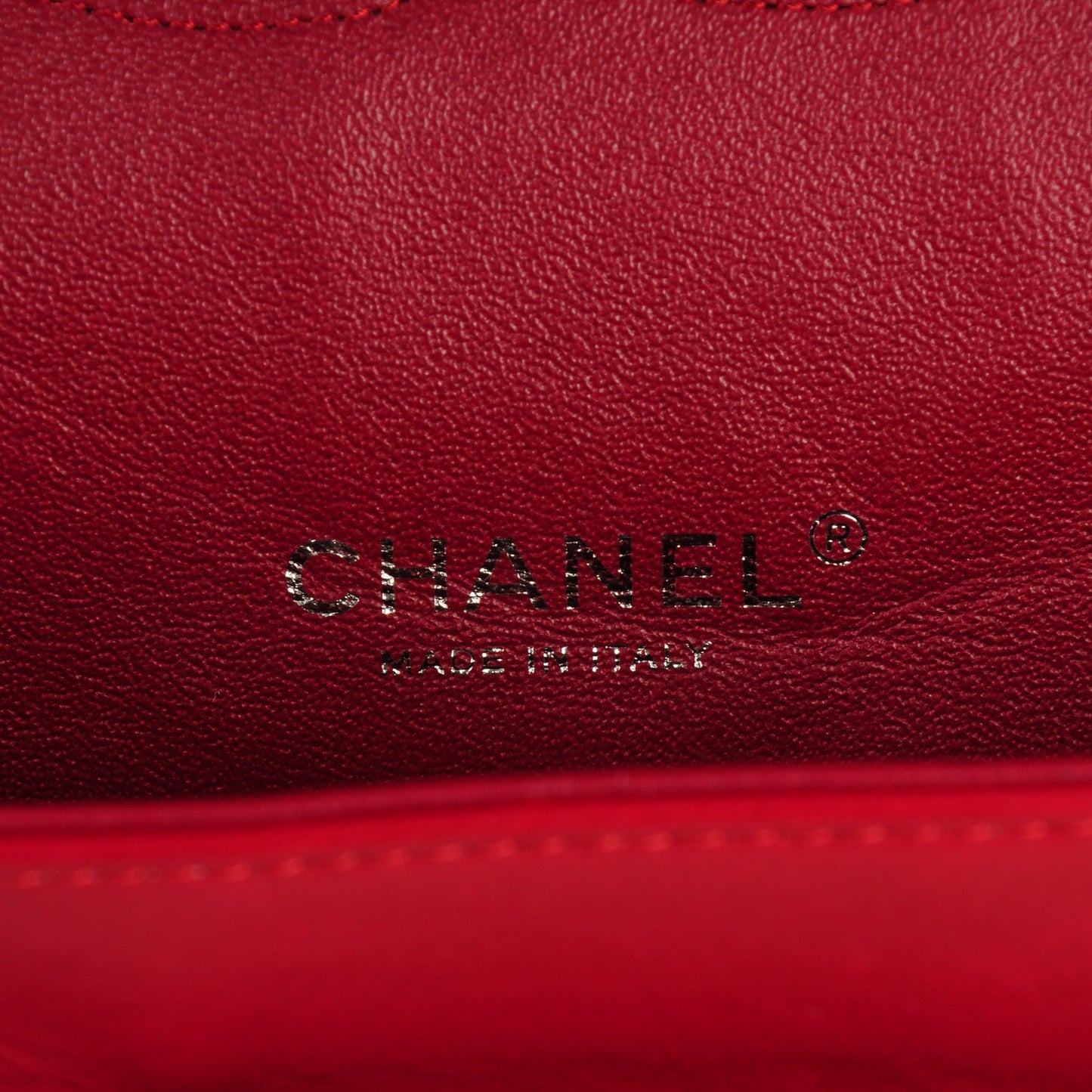 Patent Quilted Maxi Double Flap Red