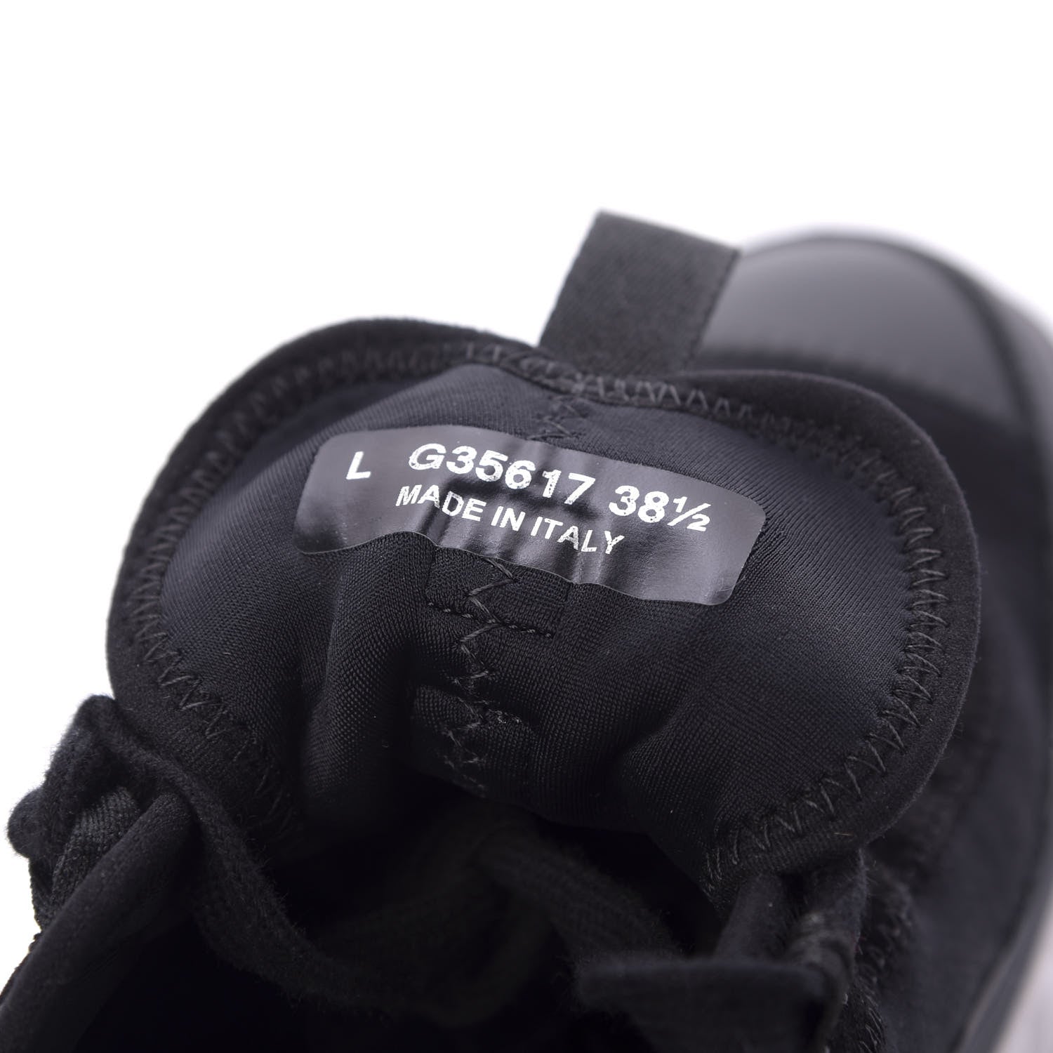Chanel Velvet Calfskin Mixed Fibers CC Sneakers 38.5 Black 9 of 10