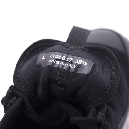 Chanel Velvet Calfskin Mixed Fibers CC Sneakers 38.5 Black 9 of 10