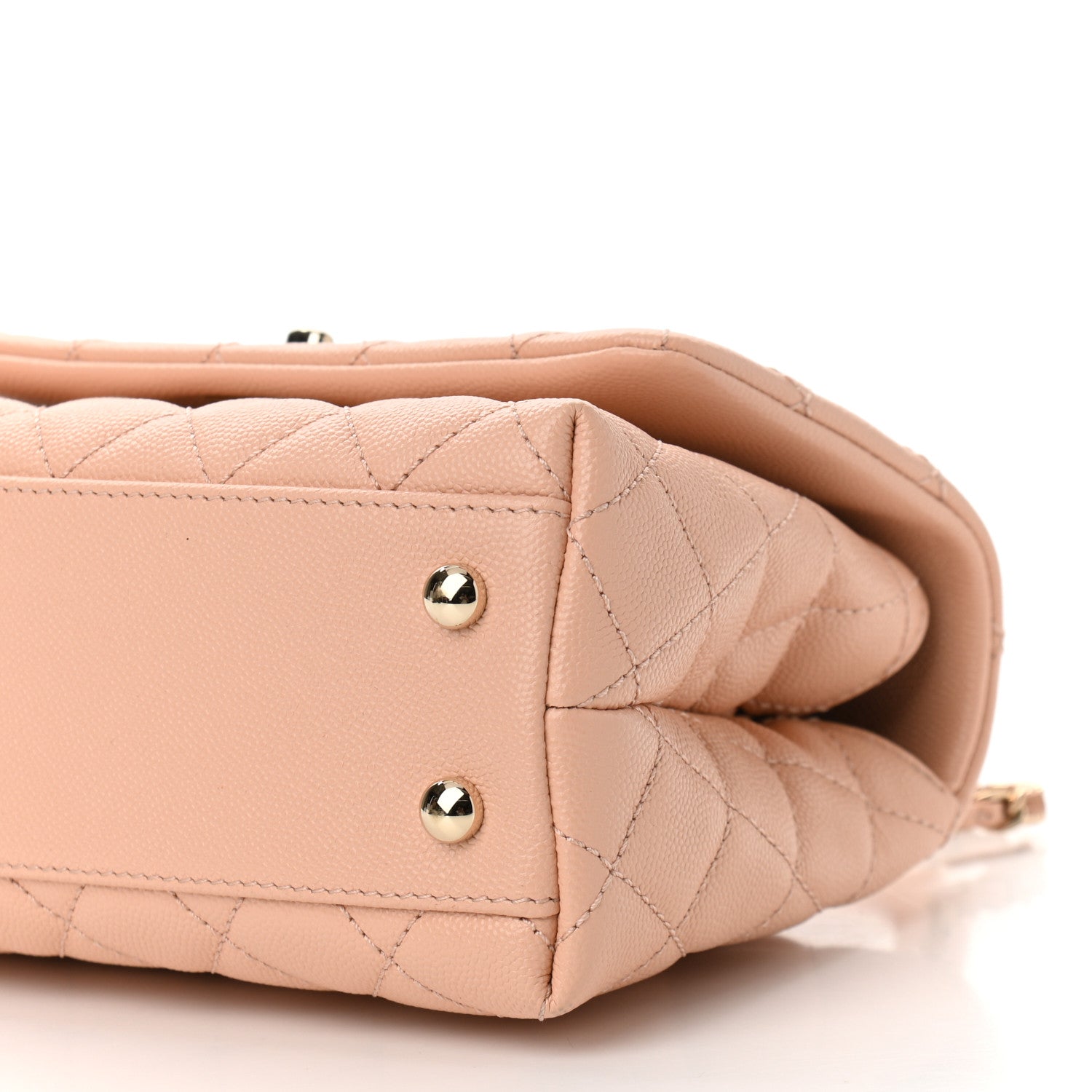 Chanel Caviar Quilted Mini Coco Handle Flap Light Pink 9 of 10
