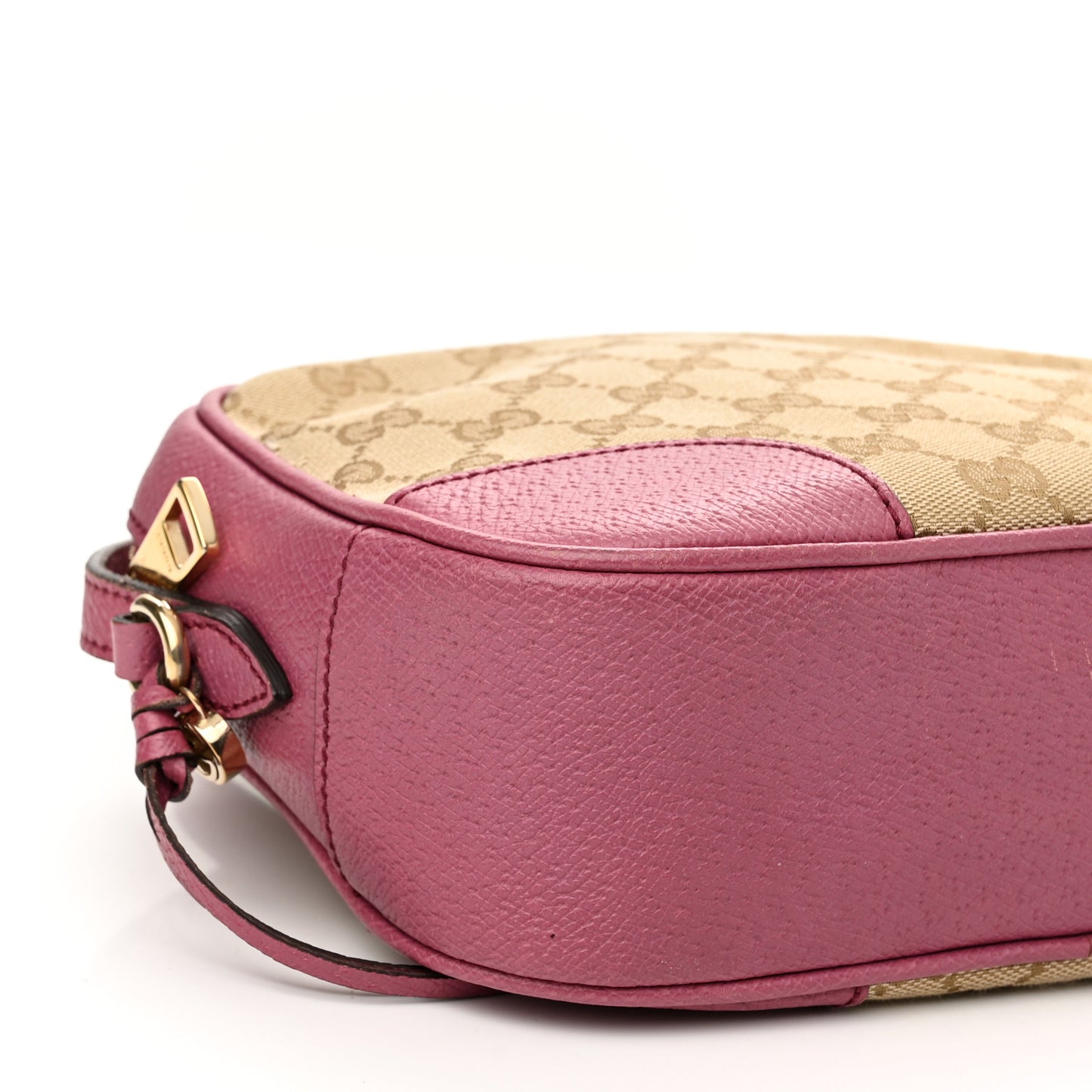 Monogram Textured Calfskin Mini Bree Messenger Bag Beige Ebony Peonia Flower