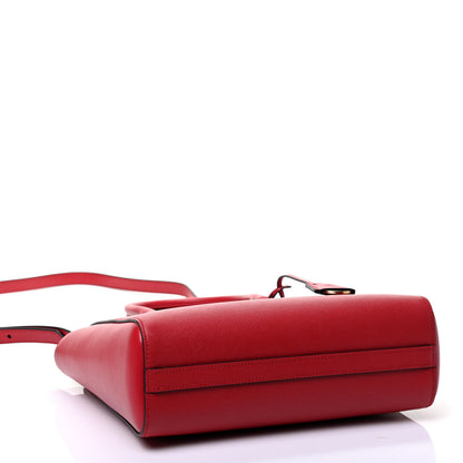 Prada Saffiano Soft Calf Tote Fuoco 3 of 4