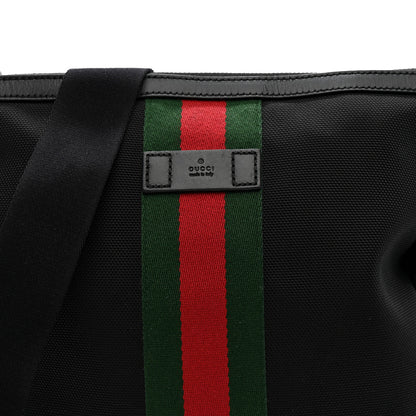 Gucci Techno Canvas Web Messenger Bag Black 8 of 13