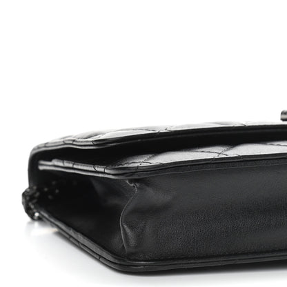 Chanel Aged Calfskin Quilted Reissue Wallet On Chain WOC So Black 10 of 12