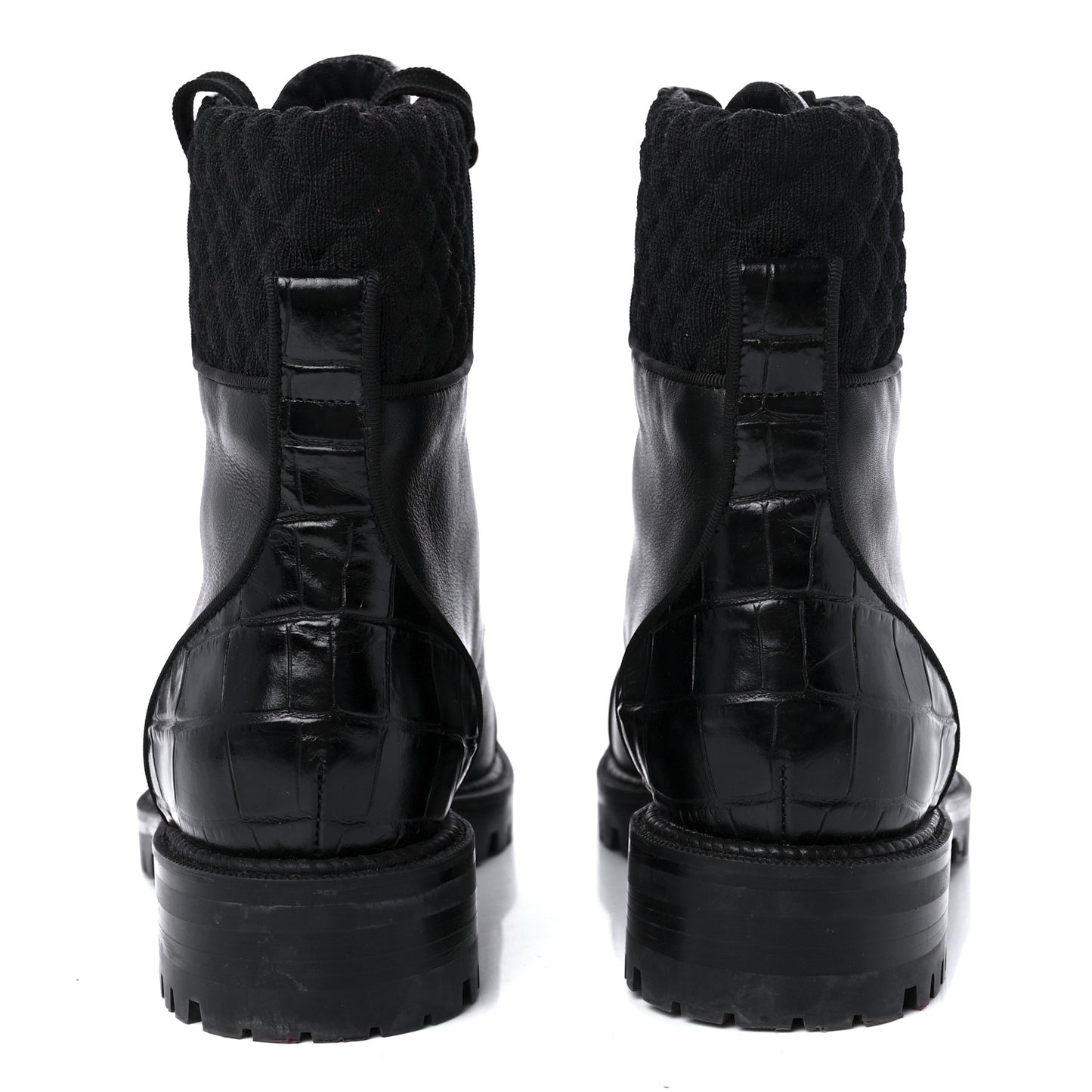 Calfskin Mayr Combat Boots 38.5 Black