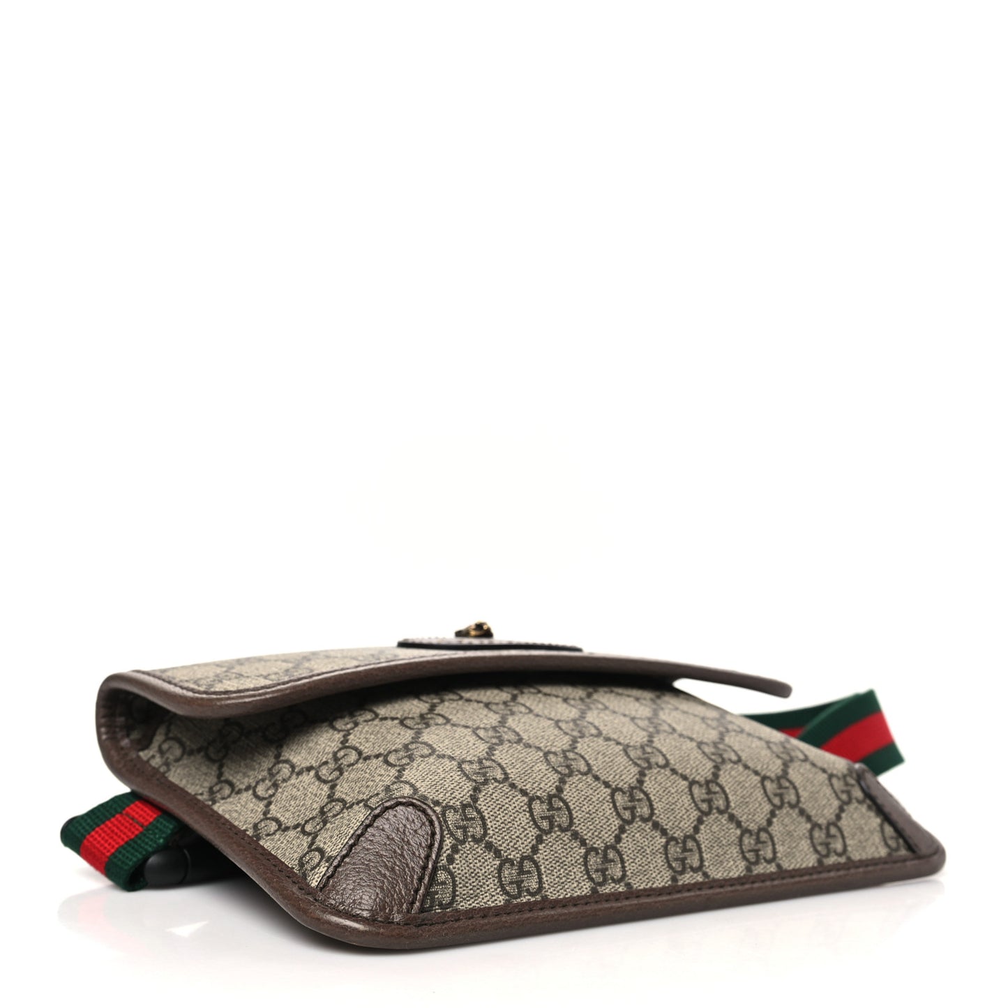 GG Supreme Monogram Neo Vintage Web Belt Bag Brown