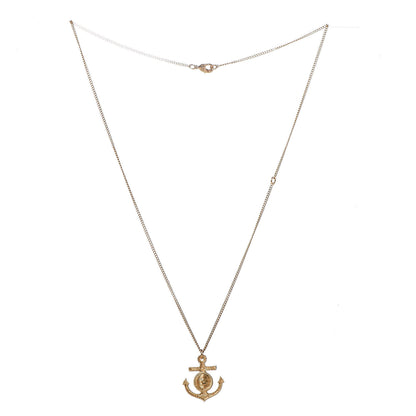 Chanel Anchor CC Pendant Necklace Gold 3 of 6