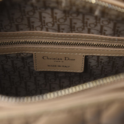 Christian Dior Lambskin Cannage Large Lady Dior Beige 9 of 14