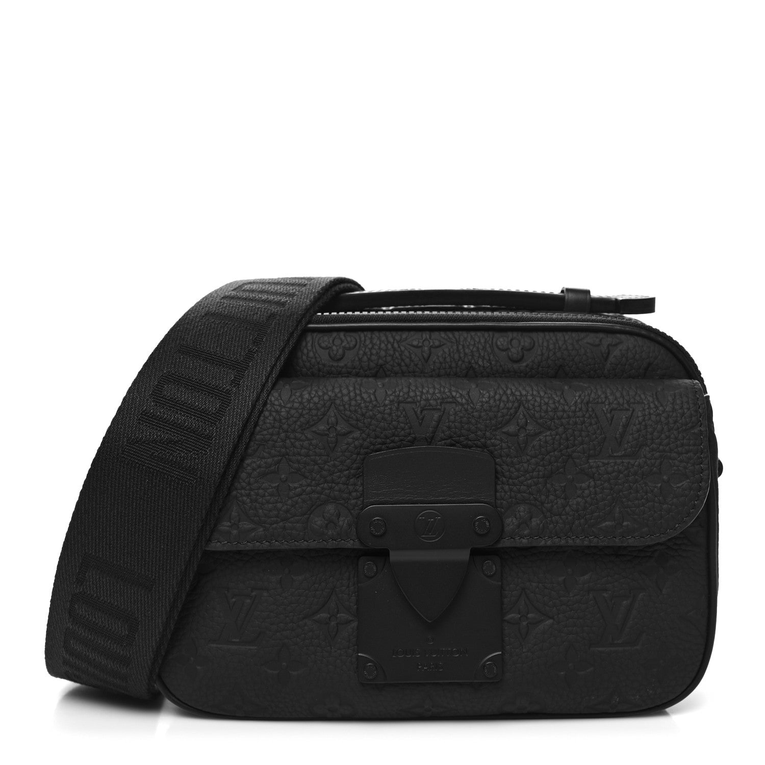 Louis Vuitton Taurillon Monogram S Lock Messenger Black 1 of 9