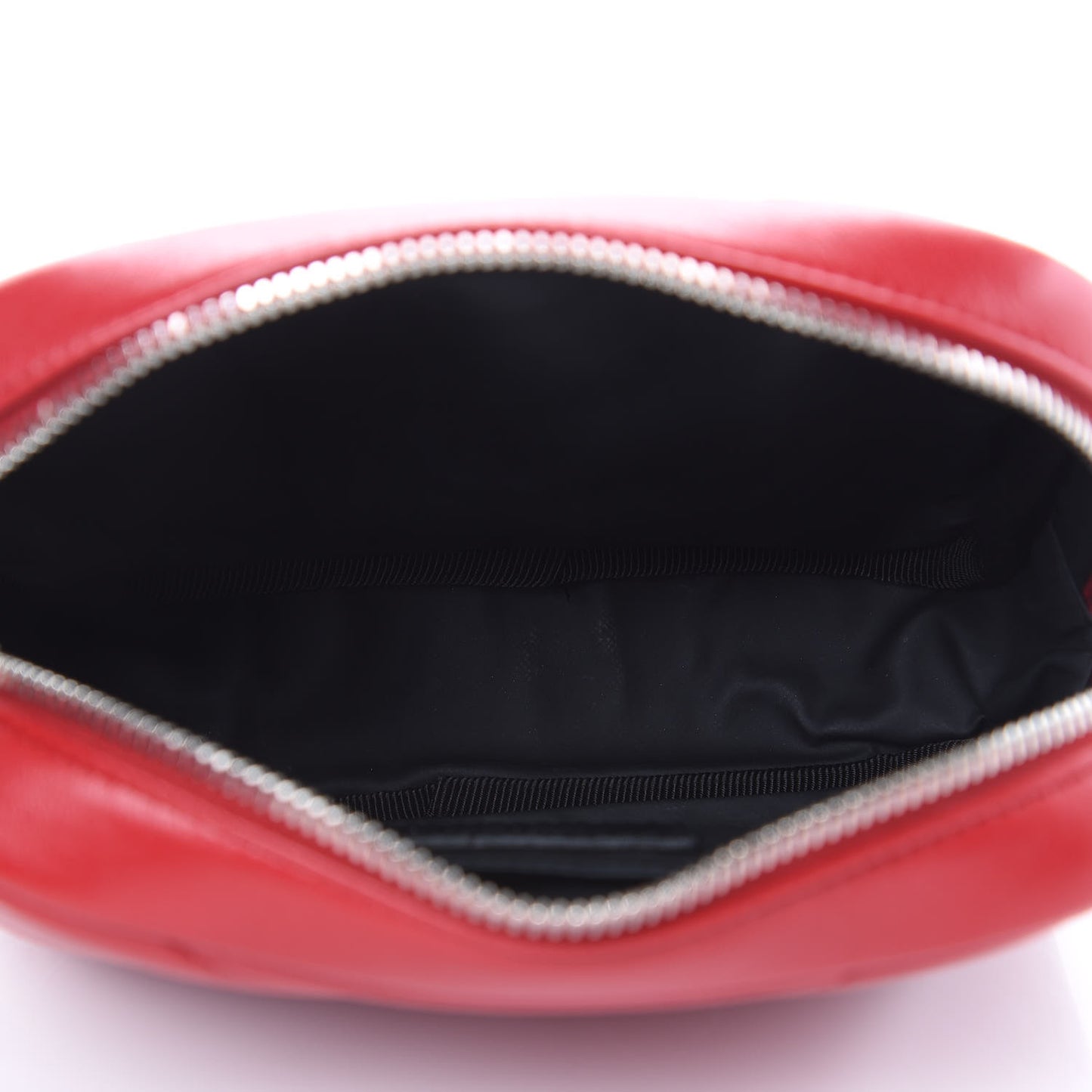 Lambskin Y Quilted Monogram Loulou Cosmetic Case Rouge Orient