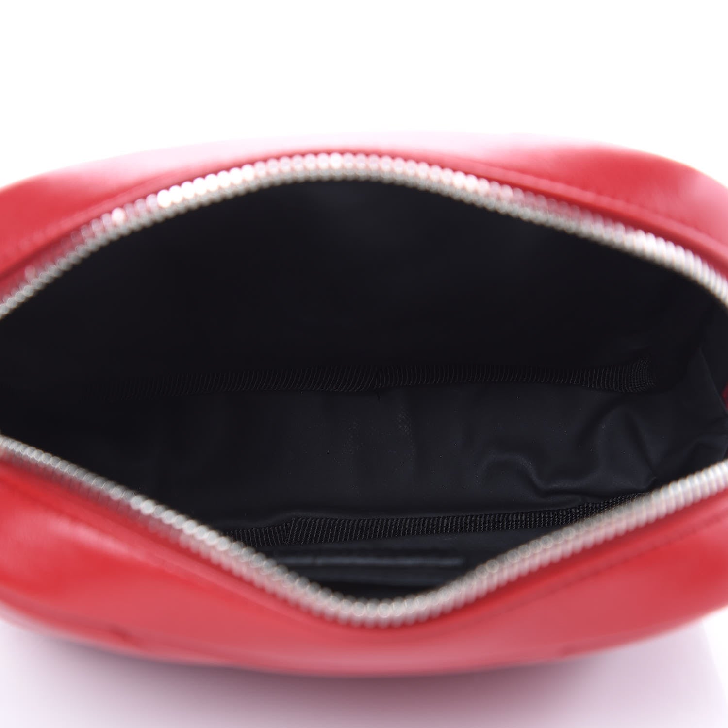 Saint Laurent Lambskin Y Quilted Monogram Loulou Cosmetic Case Rouge Orient 5 of 9