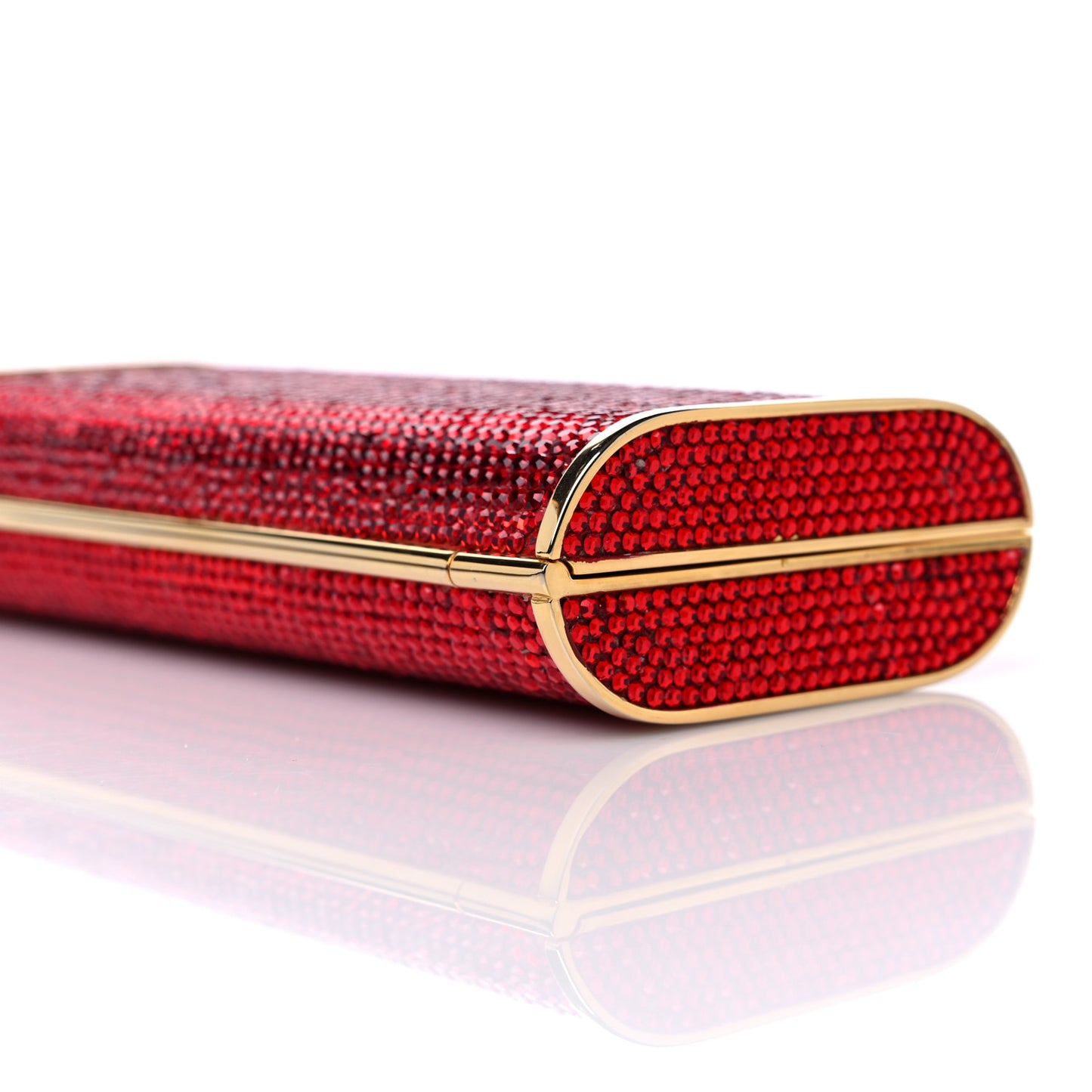 Crystal Minaudiere Clutch Red