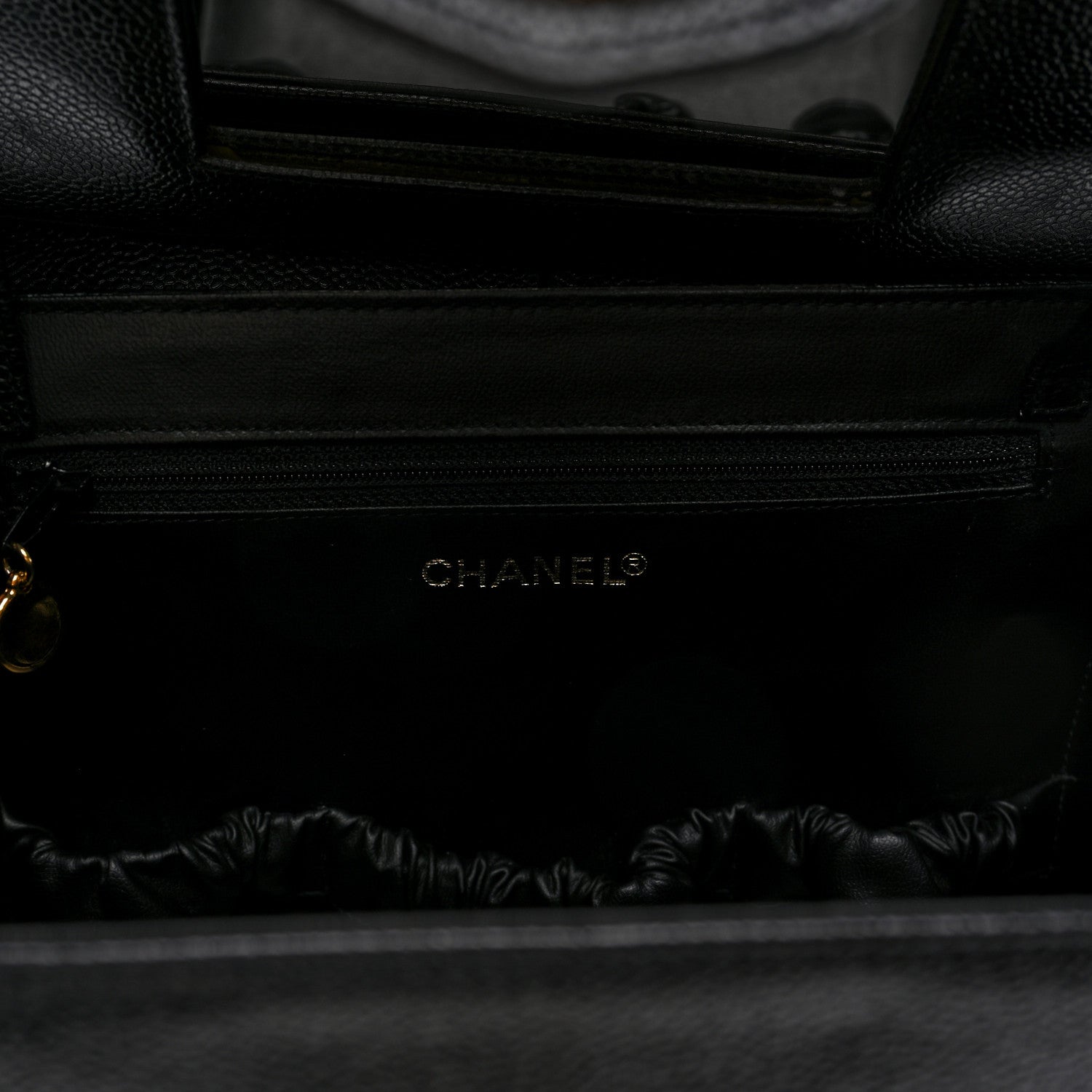 Chanel Caviar Vanity Train Case Black 6 of 11