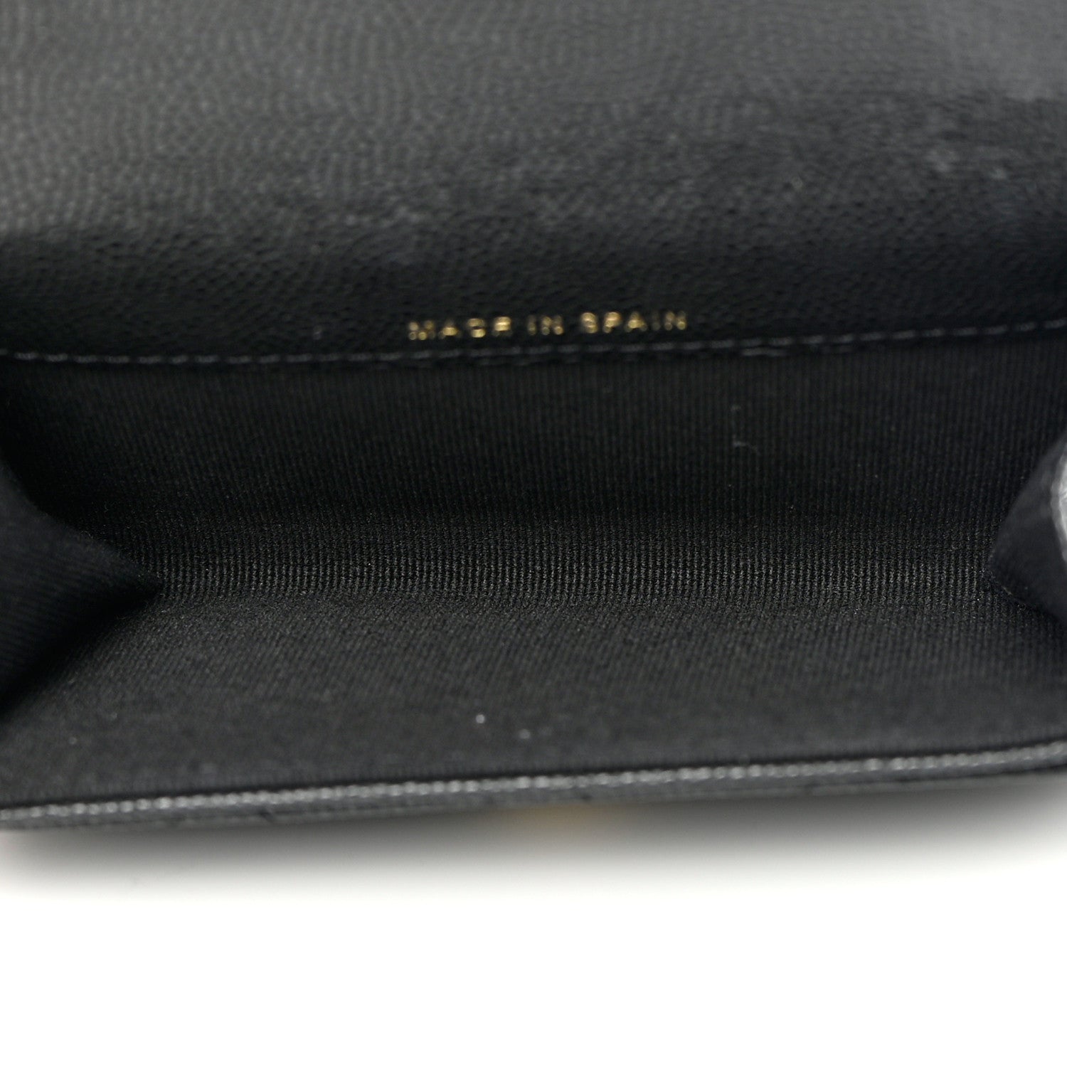 Chanel Caviar Quilted Enamel Coco Casino Flap Card Holder Wallet Black 5 of 9