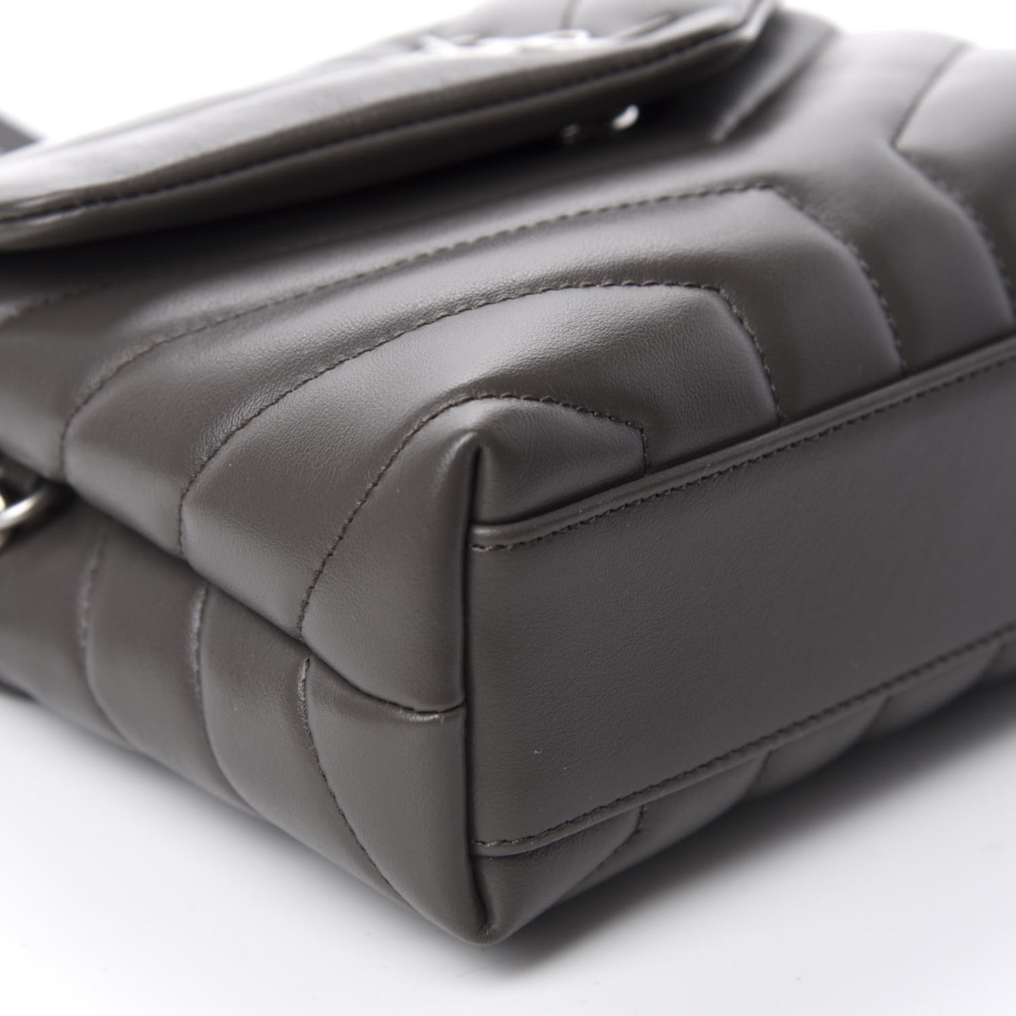 Calfskin Y Quilted Monogram Toy Loulou Crossbody Bag Earth