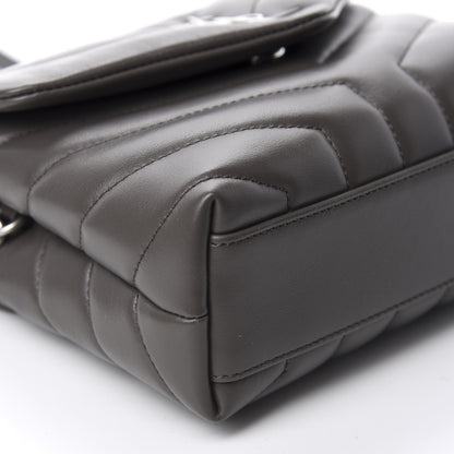 Saint Laurent Calfskin Y Quilted Monogram Toy Loulou Crossbody Bag Earth 6 of 12
