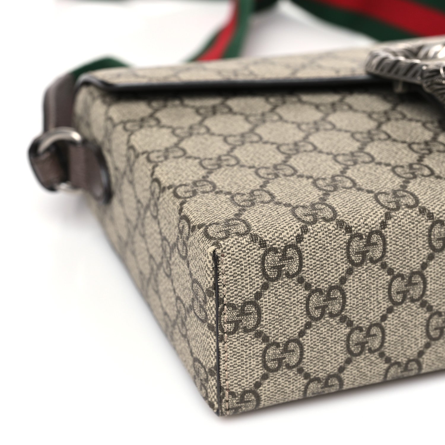 Gucci GG Supreme Monogram Dionysus Messenger Bag Beige New Acero 7 of 8