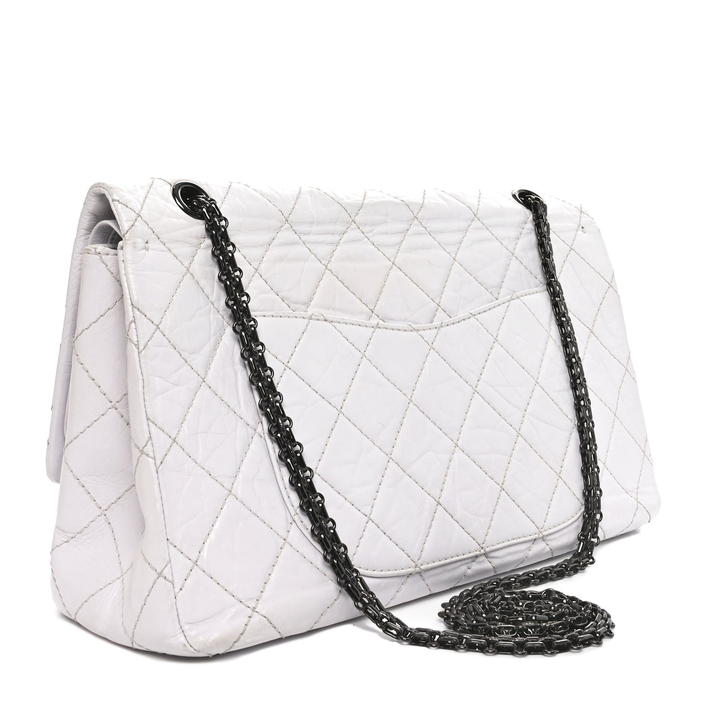 Aged Calfskin 2.55 Reissue 226 Flap White