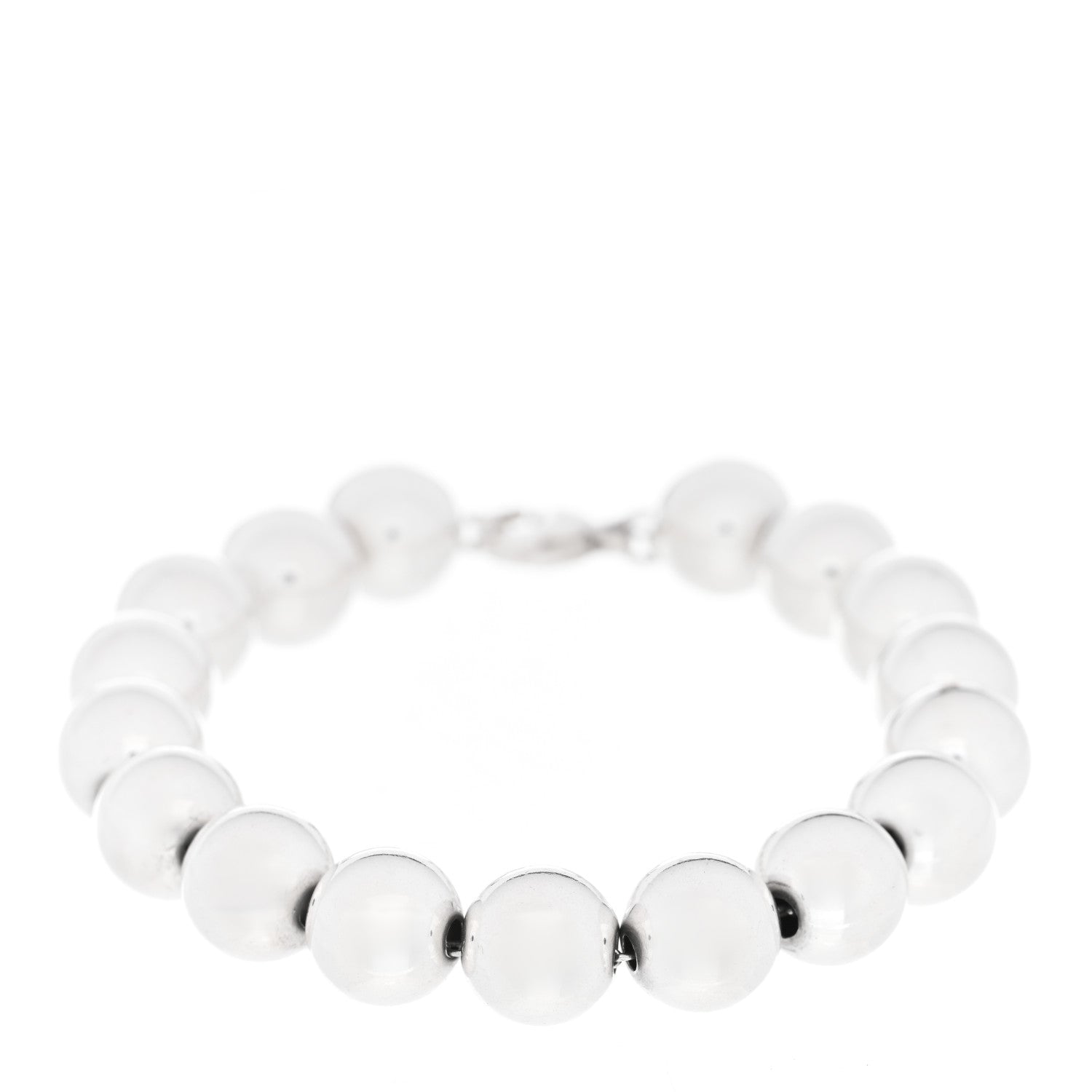 Tiffany Sterling Silver 10mm HardWear Ball Bracelet 1 of 3