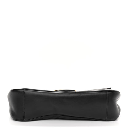 Gucci Calfskin Matelasse Small GG Marmont Shoulder Bag Black 12 of 12