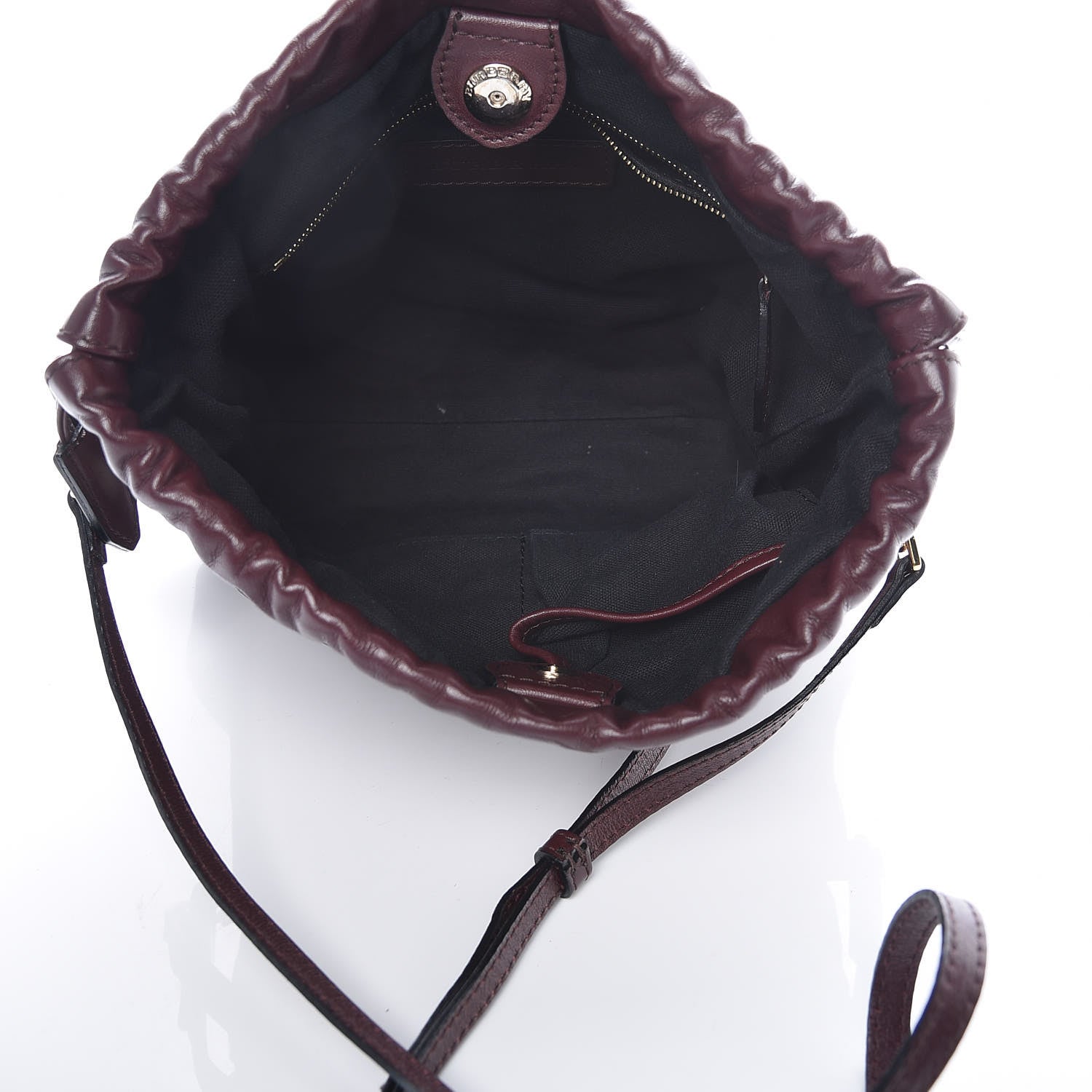 Burberry Calfskin House Check Little Crush Deep Claret 5 of 11