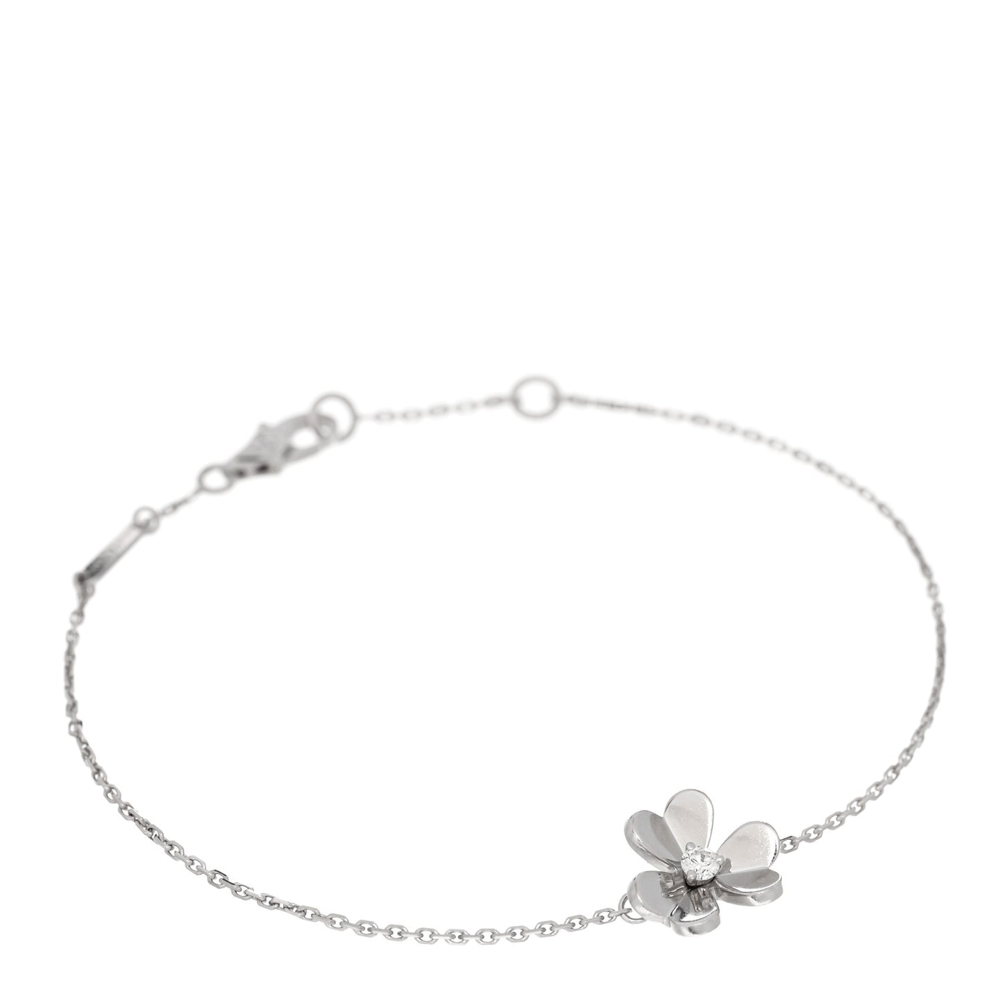 18K White Gold Diamond Mini Frivole Bracelet
