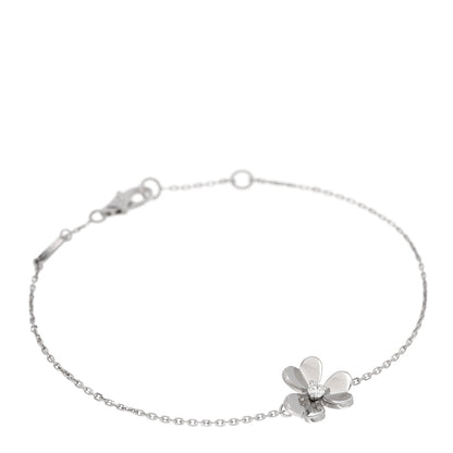 Van Cleef & Arpels 18K White Gold Diamond Mini Frivole Bracelet 1 of 3