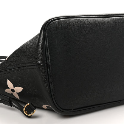 Louis Vuitton Empreinte Monogram Giant Neverfull MM Black Beige 9 of 10
