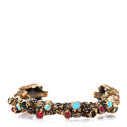 Gucci Metal Enamel Aries Bracelet L Gold Multicolor 1 of 7