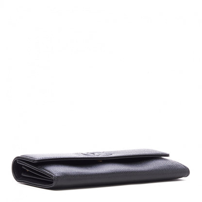 Chanel Caviar Timeless CC Large Gusset Flap Wallet Black 3 of 9