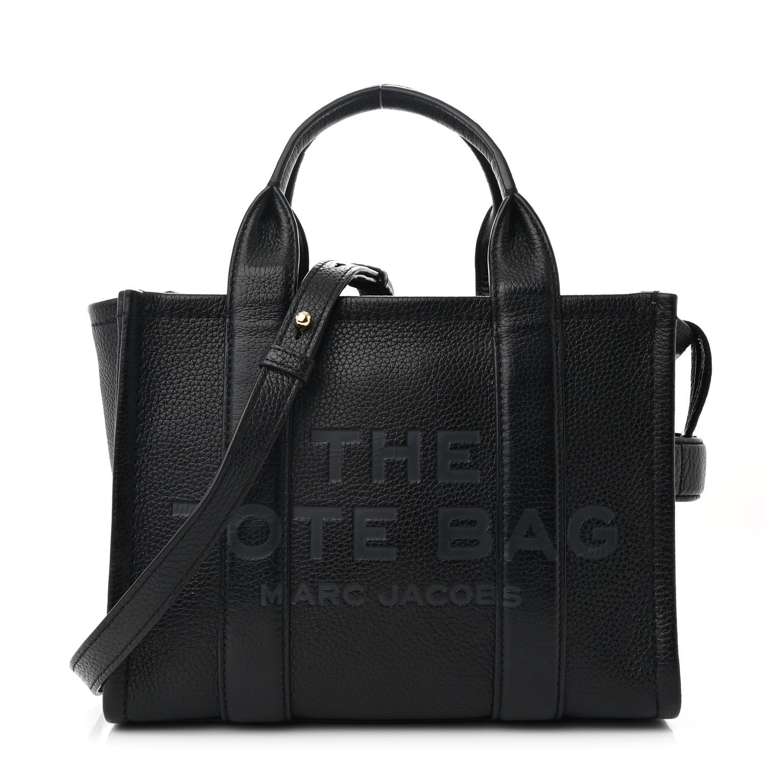 Marc Jacobs Grained Calfskin Small The Tote Bag Black 1 of 13