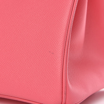 Hermes Epsom Horseshoe Birkin 30 Rose Azalee Jaune D'or 30 of 33