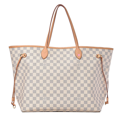Louis Vuitton Damier Azur Neo Neverfull GM Rose Ballerine 1 of 14